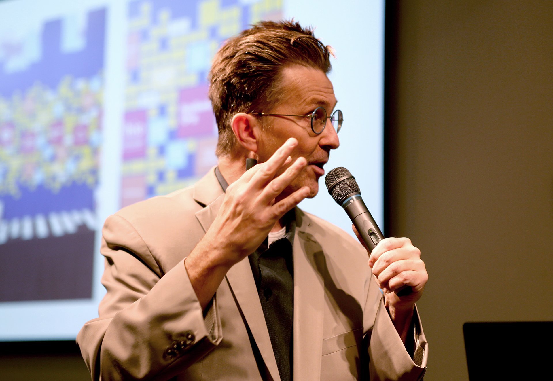Action shot from my keynote